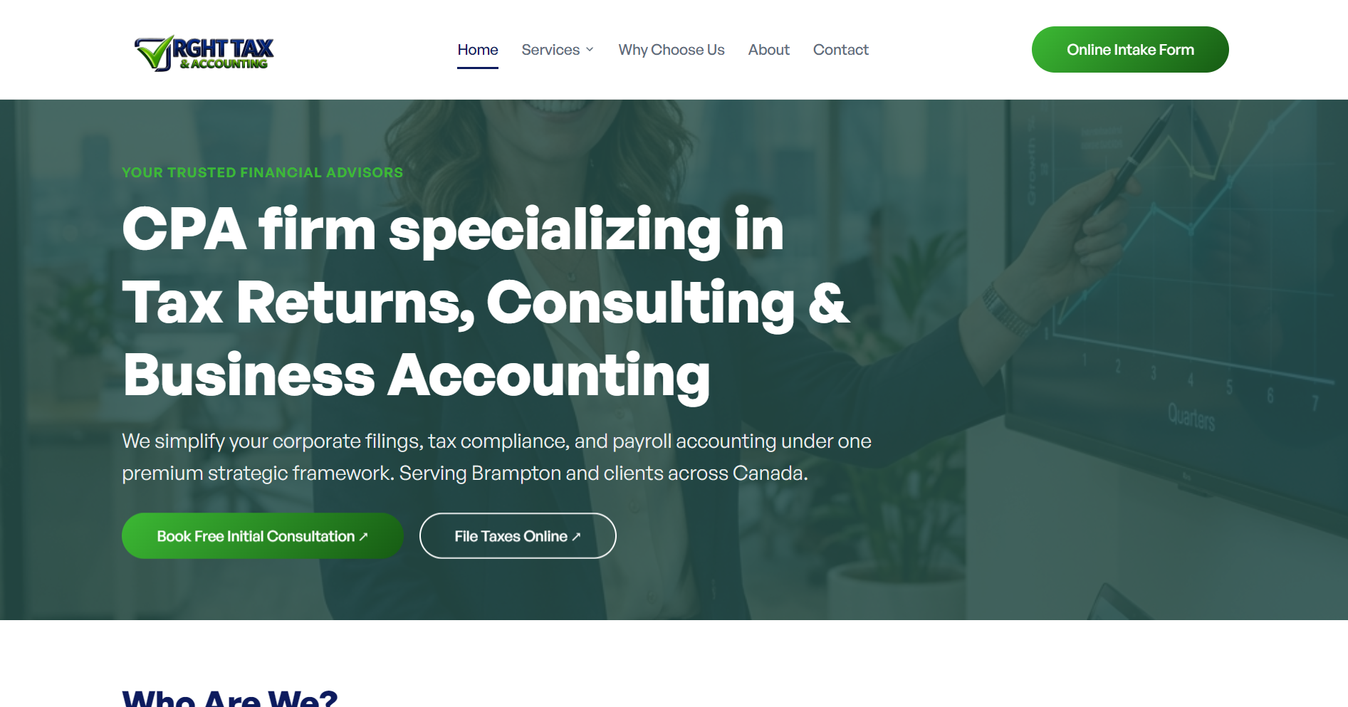 RGHT Tax & Accounting website screenshot