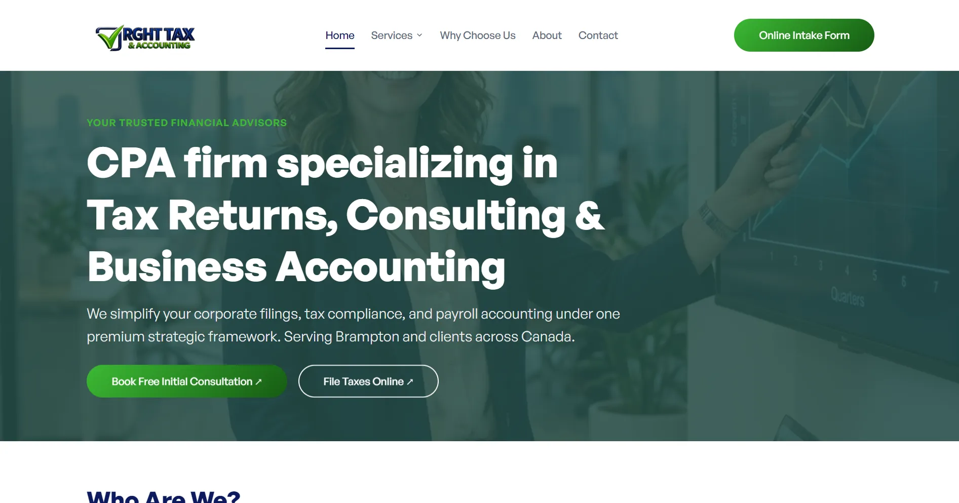 RGHT Tax & Accounting website screenshot